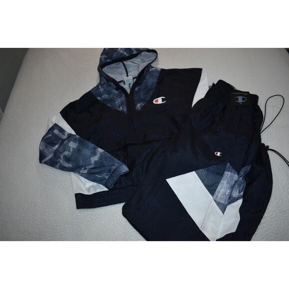 Champion Tracksuit Womens Jacket Size Small Pants Windbreaker Gym Workout NEW - Picture 11 of 12